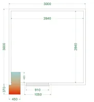 Chambre froide positive isolation 42 kg/m³ 850 mm - crpf3030wd - tefcold - Tefcold - CRPF3030WD Chambre froide positive isolation 42 kg/m³ 850 mm - crpf3030wd - tefcold - Tefcold - CRPF3030WD