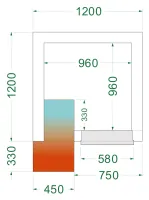 Chambre froide négative isolation 42 kg/m³ - crnf1212 - tefcold - Tefcold - CRNF1212 Chambre froide négative isolation 42 kg/m³ - crnf1212 - tefcold - Tefcold - CRNF1212