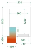 Chambre froide négative isolation 42 kg/m³ - crnf1215 - tefcold - Tefcold - CRNF1215 Chambre froide négative isolation 42 kg/m³ - crnf1215 - tefcold - Tefcold - CRNF1215