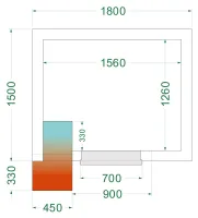 Chambre froide négative isolation 42 kg/m³ - CRNF1815 - Tefcold - Tefcold - CRNF1815 Chambre froide négative isolation 42 kg/m³ - CRNF1815 - Tefcold - Tefcold - CRNF1815
