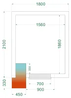 Chambre froide négative isolation 42 kg/m³ - crnf1821 - tefcold - Tefcold - CRNF1821 Chambre froide négative isolation 42 kg/m³ - crnf1821 - tefcold - Tefcold - CRNF1821