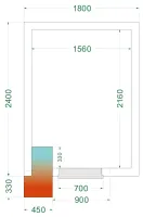 Chambre froide négative isolation 42 kg/m³ - crnf1824 - tefcold - Tefcold - CRNF1824 Chambre froide négative isolation 42 kg/m³ - crnf1824 - tefcold - Tefcold - CRNF1824