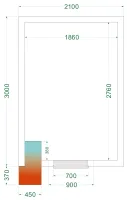 Chambre froide négative isolation 42 kg/m³ - CRNF2130 - Tefcold - Tefcold - CRNF2130 Chambre froide négative isolation 42 kg/m³ - CRNF2130 - Tefcold - Tefcold - CRNF2130