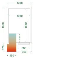 Chambre froide positive isolation 42 kg/m³ - crpf1218 - tefcold - Tefcold - CRPF1218 Chambre froide positive isolation 42 kg/m³ - crpf1218 - tefcold - Tefcold - CRPF1218