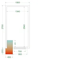 Chambre froide positive isolation 42 kg/m³ - crpf1527 - tefcold - Tefcold - CRPF1527 Chambre froide positive isolation 42 kg/m³ - crpf1527 - tefcold - Tefcold - CRPF1527