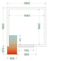 Chambre froide positive isolation 42 kg/m³ - crpf1818 - tefcold - Tefcold - CRPF1818 Chambre froide positive isolation 42 kg/m³ - crpf1818 - tefcold - Tefcold - CRPF1818