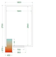Chambre froide positive isolation 42 kg/m³ - crpf1827 - tefcold - Tefcold - CRPF1827 Chambre froide positive isolation 42 kg/m³ - crpf1827 - tefcold - Tefcold - CRPF1827