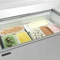 Photo 3 - Congélateur professionnel à crème glacée couvercle de service incliné 230 l -24 à -14 °c 1660 mm - ic302sce-so - tefcold - Tefcold - IC302SCE-SO
