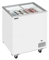 Photo 2 - Congélateur coffre professionnel couvercles coulissants vitrés plats 155 litres négatif - ic202sc - tefcold - Tefcold - IC202SC