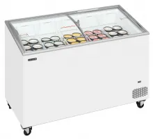 Photo 2 - Congélateur coffre professionnel couvercles coulissants vitrés bombés 310 litres négatif - ic402sceb - tefcold - Tefcold - IC402SCEB