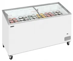 Photo 2 - Congélateur coffre professionnel couvercles coulissants vitrés bombés 398 litres négatif - ic502sceb - tefcold - Tefcold - IC502SCEB