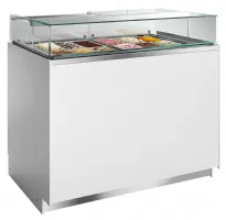 Photo 2 - Congélateur professionnel bizone pour glace en 130 l -20 à 10 °c 1660 mm - delta new - tefcold - Tefcold - DELTA NEW