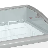 Photo 3 - Congélateur coffre professionnel couvercles coulissants vitrés bombés 367 litres négatif - nic502sceb - tefcold - Tefcold - NIC502SCEB