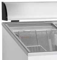 Photo 3 - Congélateur coffre professionnel 105 litres volume net -24°c à -14°c couvercle vitré plat à charnières et panier - st160 - tefcold - Tefcold - ST160