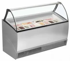 Photo 2 - Vitrine ventilée pour 13 bacs de glace avec stockage en-dessous - bermuda rv13 - tefcold - Tefcold - BERMUDA RV13