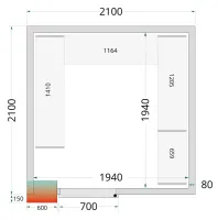 Étagère inox de rayonnage pour chambre froide crpf2121 - Tefcold - CRPF2121 SHELF Étagère inox de rayonnage pour chambre froide crpf2121 - Tefcold - CRPF2121 SHELF