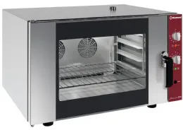 Four à convection professionnel électrique triphasé 4 niveaux 600x400 mm humidificateur manuel - CPE644-E - Diamond - Diamond Promo - CPE644-E