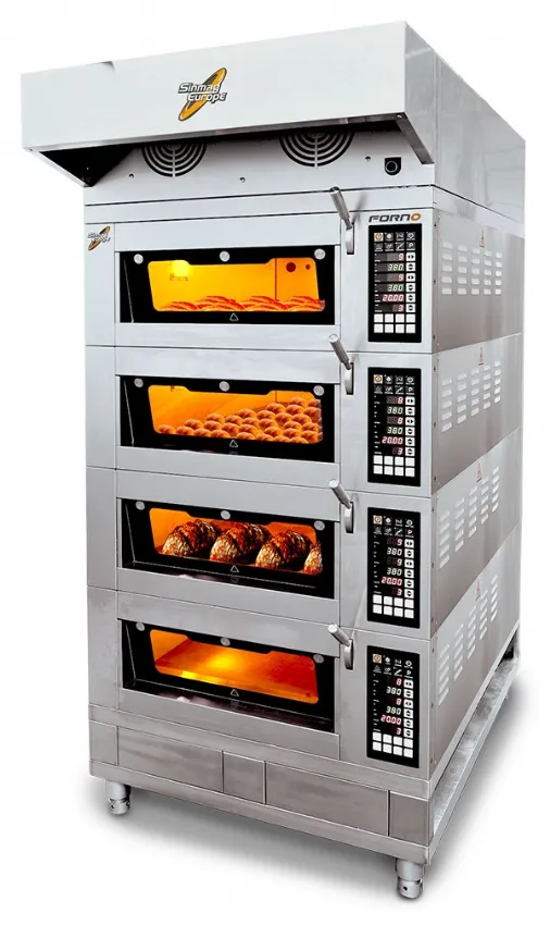 Four à sole modulaire professionnel triphasé 4 niveaux commande digitale - forno 246-4 - sinmag - Sinmag - FORNO 246-4