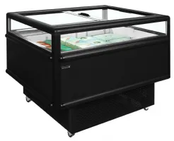 Photo 2 - Réfrigérateur professionnel noir positif et négatif 165 l couvercles coulissants - uhd201 /black - tefcold - Tefcold - UHD201 /Black