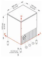 Photo 5 - Machine à glaçons professionnelle cubes 23 g réserve 65 kg production 152 kg/24h - cub160/65a - diamond - Diamond promo - CUB160/65A