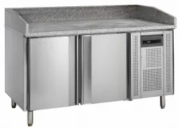 Comptoir à pizza professionnel avec dessus granite, 2 portes pleines positif - pt1200 - tefcold - Tefcold - PT1200 Comptoir à pizza professionnel avec dessus granite, 2 portes pleines positif - pt1200 - tefcold - Tefcold - PT1200