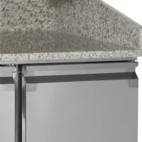 Photo 2 - Comptoir à pizza professionnel avec dessus granite, 2 portes pleines positif - pt1200 - tefcold - Tefcold - PT1200