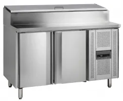 Comptoir réfrigéré professionnel 2 portes capacité gn1/3 positif - ss7200 - tefcold - Tefcold - SS7200
