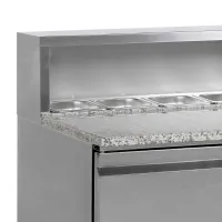 Photo 2 - Équipement professionnel dessus granite 3 portes pleines positif - pt930 - tefcold - Tefcold - PT930