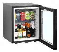 Photo 2 - Minibar professionnelle à porte vitrée noire positive 24 litres - tm35gc - tefcold - Tefcold - TM35GC