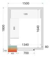 Panneau de chambre froide avec isolation de 80 mm et densité 42 kg/m³ - cr 150x180x212 nf - tefcold - Tefcold - CR 150x180x212 NF Panneau de chambre froide avec isolation de 80 mm et densité 42 kg/m³ - cr 150x180x212 nf - tefcold - Tefcold - CR 150x180x212 NF