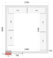 Panneau de chambre froide avec isolation 80 mm et densité 42 kg/m³ - cr 270x300x212 nf - tefcold - Tefcold - CR 270x300x212 NF Panneau de chambre froide avec isolation 80 mm et densité 42 kg/m³ - cr 270x300x212 nf - tefcold - Tefcold - CR 270x300x212 NF