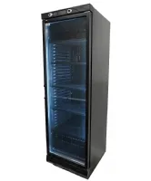 Photo 2 - Réfrigérateur professionnel 1 porte vitrée noir 382 l positif 1863 mm sans canopy - 7464.0094 - combisteel - Combisteel - 7464.0094