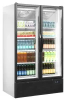 Photo 2 - Vitrine réfrigérée professionnelle 2 portes vitrées blanche positive 652 l - fs1202h - tefcold - Tefcold - FS1202H