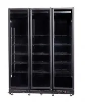 Photo 3 - Réfrigérateur professionnel noir 3 portes vitrées positif 1600 mm hauteur 2100 mm - 7455.1920 - combisteel - Combisteel - 7455.1920