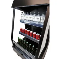 Photo 3 - Réfrigérateur professionnel noir positif 165 l façade ouverte - 7090.0005 - combisteel - Combisteel - 7090.0005