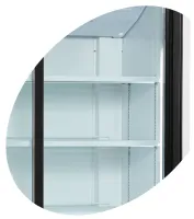 Photo 2 - Vitrine réfrigérée professionnelle 2 portes vitrées coulissantes blanche positive 540 l - fs1002s - tefcold - Tefcold - FS1002S
