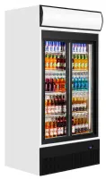 Photo 2 - Vitrine réfrigérée professionnelle 2 portes vitrées coulissantes blanche positive 524 l - fsc1000s - tefcold - Tefcold - FSC1000S