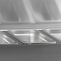 Photo 2 - Unité de garniture réfrigérée couvercle inox et capacité 26 litres gn1/4 positive - gvc33-120 s/s - tefcold - Tefcold - GVC33-120 S/S