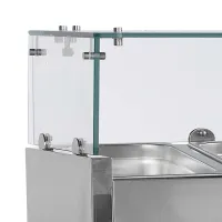 Photo 2 - Vitrine réfrigérée professionnelle inox à structure en verre 40 litres positive - vk33-140 - tefcold - Tefcold - VK33-140