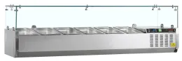 Unité de garniture réfrigérée professionnelle couvercle vitré 31 litres gn1/4 positive - gvc33-140 - tefcold - Tefcold - GVC33-140 Unité de garniture réfrigérée professionnelle couvercle vitré 31 litres gn1/4 positive - gvc33-140 - tefcold - Tefcold - GVC33-140