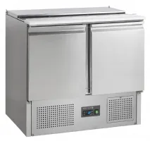 Comptoir professionnel saladette 2 portes pleines capacité bacs gn positif - sa920 - tefcold - Tefcold - SA920