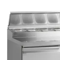 Photo 2 - Comptoir professionnel 3 portes pleines avec cuve de refroidissement pour gn1/6 positif - ss1435 - tefcold - Tefcold - SS1435