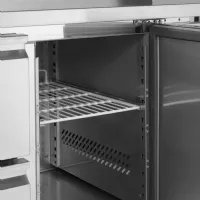 Photo 3 - Comptoir réfrigéré professionnel 1 porte positif gn1/1 et dosseret 272 l - ck7220 - tefcold - Tefcold - CK7220