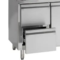 Photo 3 - Comptoir réfrigéré professionnel 3 portes à fermeture automatique 402l positif - gc73 - tefcold - Tefcold - GC73