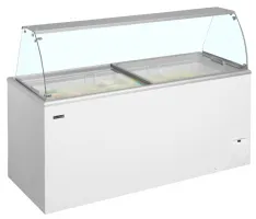Photo 2 - Vitrine à glace professionnelle statique 489 l, 14 bacs de 5 l + 2 bacs de 2,5 l - ida600-w1+ - tefcold - Tefcold - IDA600-W1+