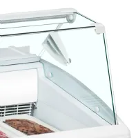 Photo 3 - Vitrine à glaces professionnelle couvercle en verre plat, plage de température -16 à -14 °c - isetta 4st - tefcold - Tefcold - ISETTA 4ST