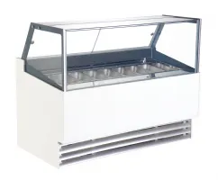 Vitrine à crème glacée professionnelle 12 bacs de 5 litres négative 1610 mm - 7487.0260 - combisteel - Combisteel - 7487.0260 Vitrine à crème glacée professionnelle 12 bacs de 5 litres négative 1610 mm - 7487.0260 - combisteel - Combisteel - 7487.0260