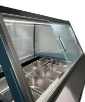 Photo 2 - Vitrine à crème glacée professionnelle 12 bacs de 5 litres négative 1610 mm - 7487.0260 - combisteel - Combisteel - 7487.0260