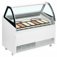 Photo 2 - Vitrine ventilée professionnelle pour 10 bacs de glace -20 à -14 °c, 1660 mm - bermuda view rv10 - tefcold - Tefcold - BERMUDA VIEW RV10