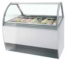 Vitrine professionnelle à froid ventilée pour 16 bacs de glace avec façade bombée - millennium lx16 - tefcold - Tefcold - MILLENNIUM LX16 Vitrine professionnelle à froid ventilée pour 16 bacs de glace avec façade bombée - millennium lx16 - tefcold - Tefcold - MILLENNIUM LX16